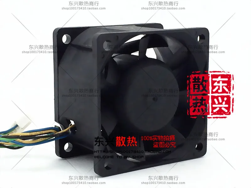Ventilador de Refrigeração Grosso Super do Volume de ar Bola Dupla de Fios 6038 Pfc0612de 12v 1.68a Novo Original - Imagem 2