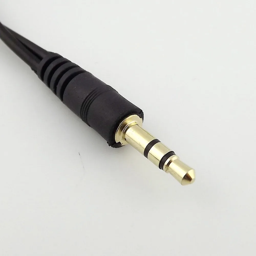 10pcs 3 5mm Headphone Stereo Audio 1M 2F Splitter Cable With Separate Volume Controls 22cm
