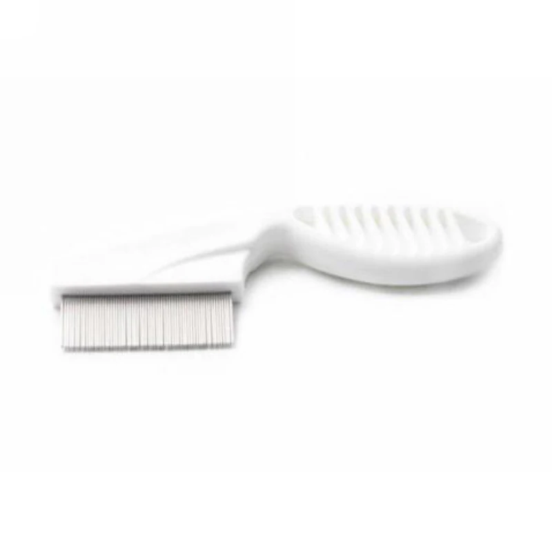 1pc High Comfort Head Lice Comb Metal Nit Head Hair Lice Comb Fine Toothed Flea Flee with Handle For Kids Pet Tool