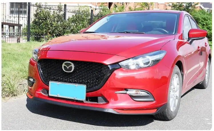 Для Mazda 3 Axela- гоночные решетки сотовая решетка Передняя гоночная решетка черный передний бампер модифицированная для Axela