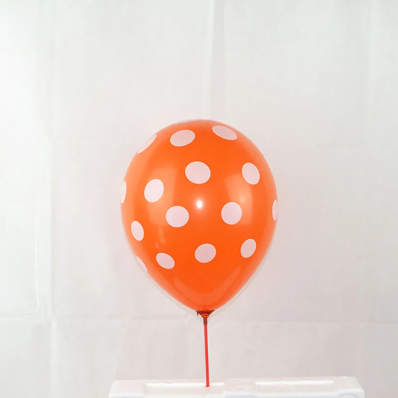 5/10 шт. 12 дюймов многоцветный латексных шарика в горошек для детей, День рождения Baby Shower тема вечерние Декор поставки воздушные Globos - Цвет: B08 orange
