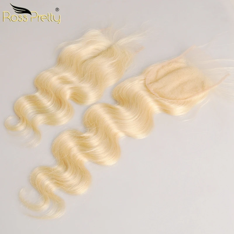 4x4 lace closure color blonde body wave style