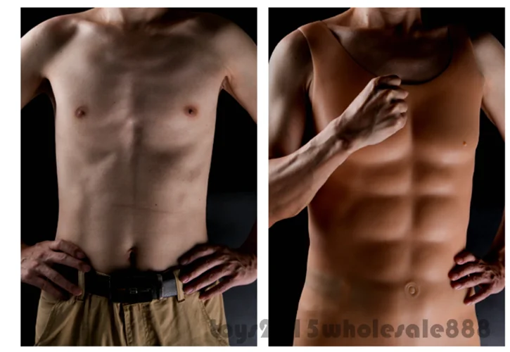 

2019 1750g Hunk Chest Muscle Man Silicone Fake Chest Muscle Pecloralis Muscle Cosplay