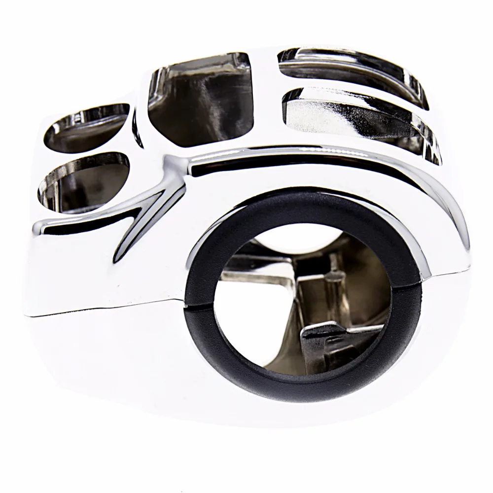 L & R хромированные корпуса переключателя управления на руль для Harley Touring Electra Street