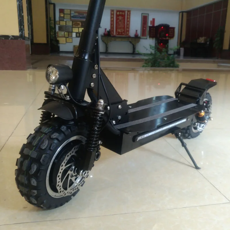 

Dual motors offroad tire electric folding scooter 2400W