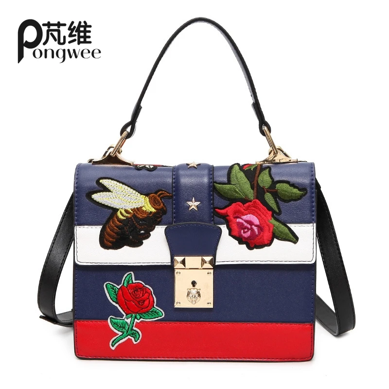 PONGWEE 2017 female font b Famous b font font b Brand b font font b handbags