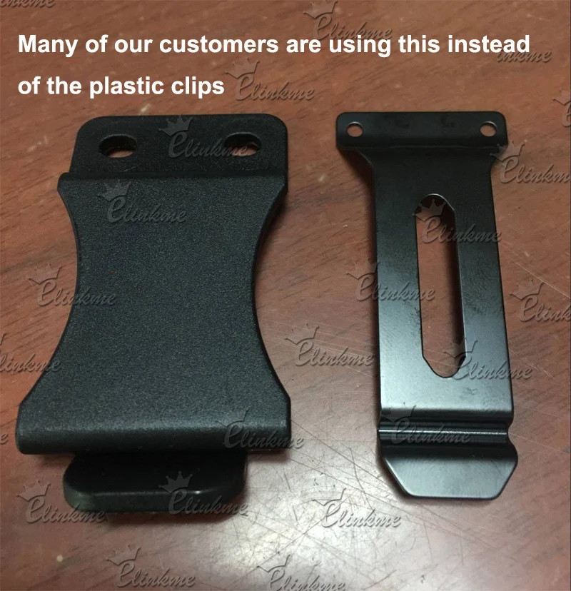 10pcs 32mm *72mm(1.26" x 2.83") Kydex Holster Clip knife scabbard Clip DIY Black Holster clips Handicraft accessories