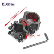 Тактический Универсальный QD ствола Гора кольцо " для сигнальный Лазерный фонарь прицел 20 мм Rail Hunting caza