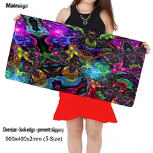 Free Shipping Colorful Large Gaming Mouse Pad 900*400 High Quality DIY Picture with Edge Locking Mouse Mat for CSGO Dota 2 LOL
