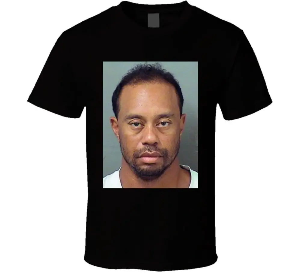 Tiger Woods Mug Shot T ShirtTShirts AliExpress