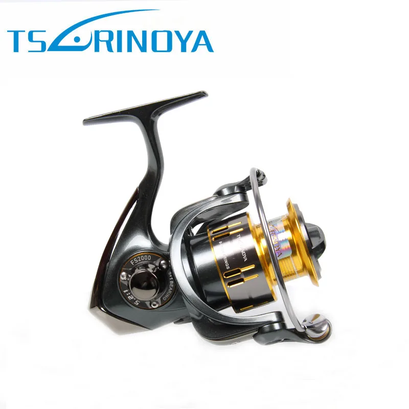 Pesca спиннинговая Рыболовная катушка Tsurinoya FS2000 Deep Spool9+ 1BB 5,2: 1 металлическая катушка с алюминиевой ручкой