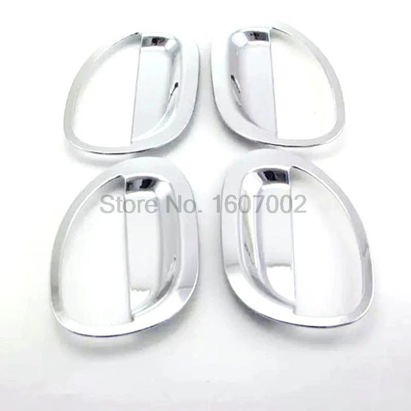 Fit For Renault Kwid 2016 2017 4pcs Chrome Car Exterior Door Handle Bowl Cup Cover Molding Trim