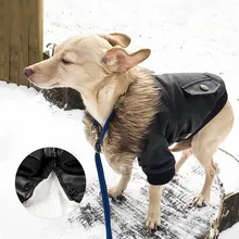 

2018/ The most fashionable winter pet leather clothers, Chihuahua waterproof pet warm winter dog clothing.