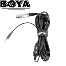 BOYA BY-BCA6 3,5 мм к XLR вход микрофонный кабель адаптер со встроенным предусилителем для IOS iPhone 8 8 plus Android смартфон