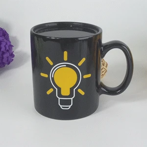 

Creative mug heat transfer color change cup bulb light cup will change color cup birthday gift father's day mother's day 5ZDZ338