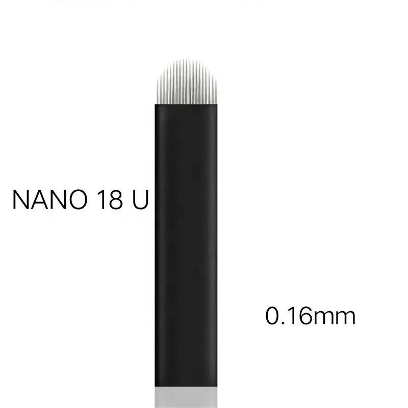 Ламинат Tebori Nano 0 16 мм 18 U образная игла для микроблейдинга и искусственных игл
