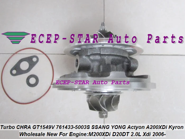 new Turbo CHRA GT1549V 761433-5003S 761433 6640900880 780 For SSANG YONG Actyon A200XDi Kyron M200XDi (3)