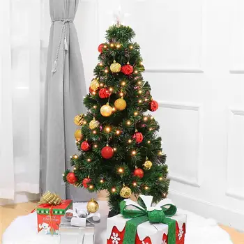 

UNOMOR 24PCS Small Christmas Ball Ornaments Christmas Tree Decorative Balls Hanging Ornament with String For Holiday