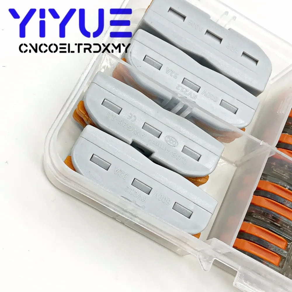 12 шт./кор.) Мини-быстрый разъем 222-412D/PCT-212 Универсальный Компактный проводной разъем, 2-контактный разъем, клемма блока