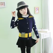 Тянуть Enfant Гарсон Тянуть Fille Девушки Свитер 2016 Новые Девушки Кашемировый Свитер Осень Зима Вязать Кардиган Тонкий Freeshipping