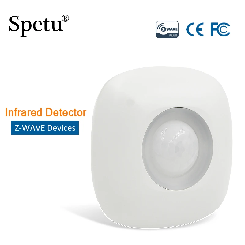 Spetu Z-wave Wireless Infrared Detector Z wave Plus Sensor Alarm Home Automation Alarm Battery-Powered Standby Up To 2 Years Spetu Z-wave Wireless Infrared Detector Z wave Plus Sensor Alarm Home Automation Alarm Battery-Powered Standby Up To 2 Years