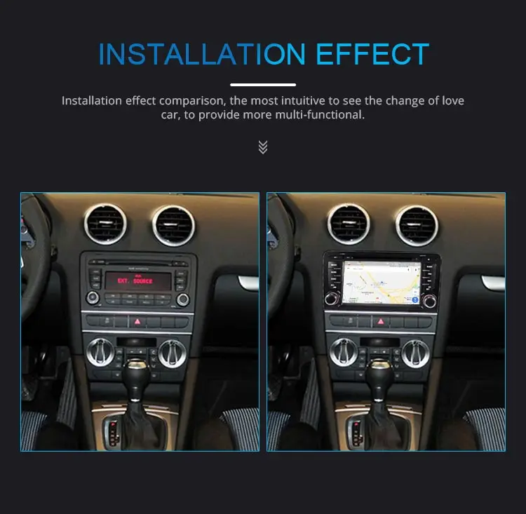 Cheap JDASTON Android 9.0 Car Multimedia Player For Audi A3 S3 GPS Navigation Stereo 2 Din Car Radio WIFI DVD CD 4G+64G Octa Cores RDS 9