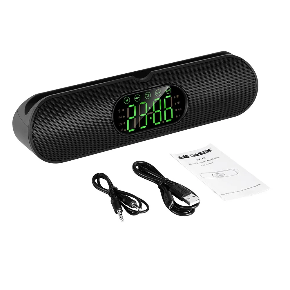 XGODY JY40 Мини Bluetooth Динамик с светодиодный часы Портативный Беспроводной s для Iphone
