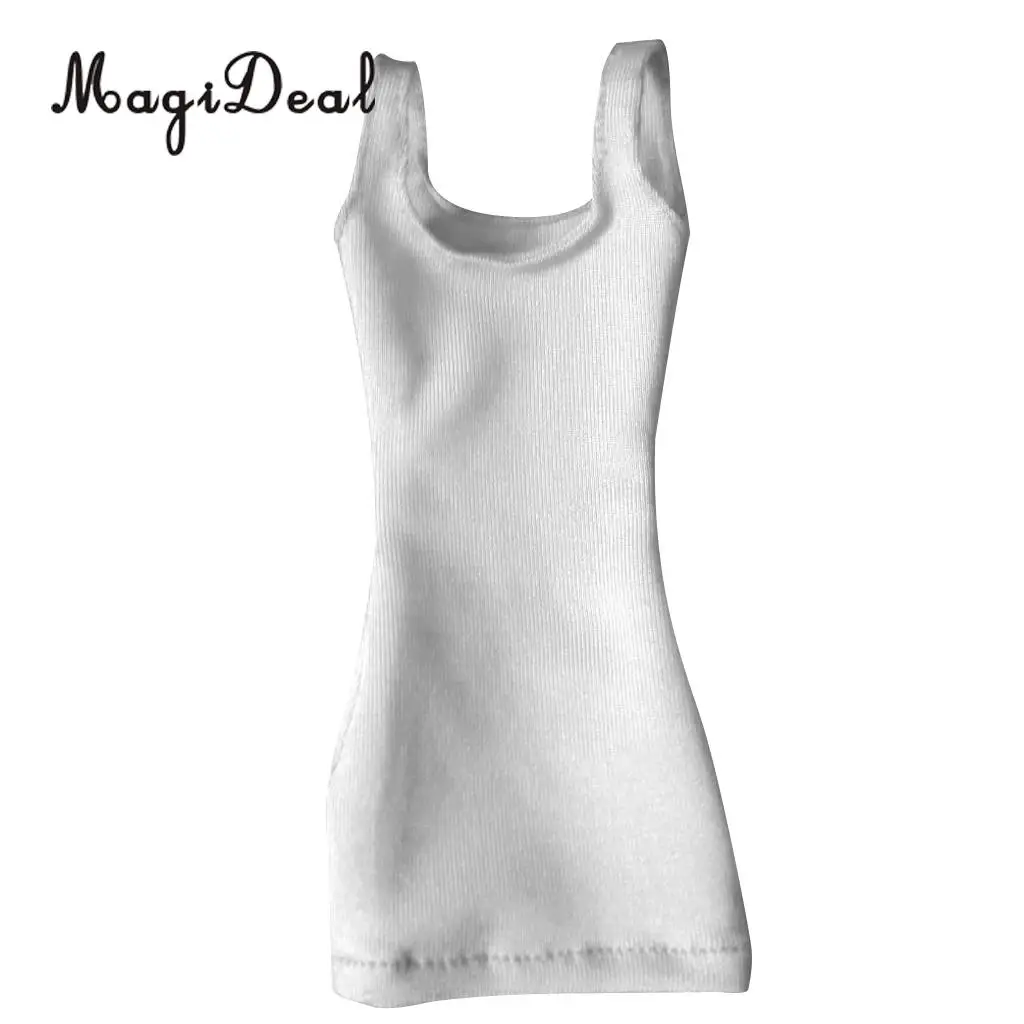 MagiDeal Fashion Cotton 1/6 Package Hip Vest Dress for 12 Inch Female Action Figure Body   Party Evening Clothes 4Colors