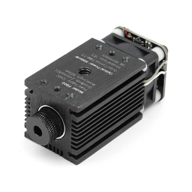 Лазерный модуль GKTOOLS 500 МВт 405нм 12 В синий 2 54 3 P TTL/PWM модулятор для DIY лазерный