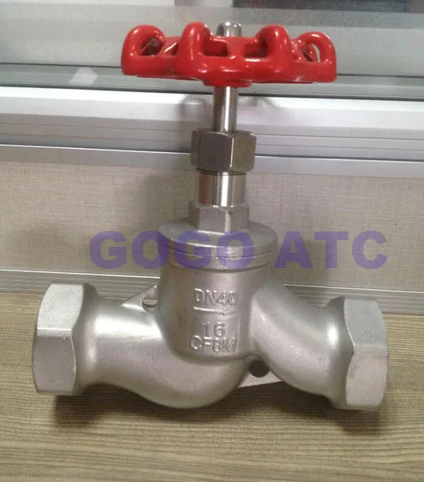 Stainless steel screwed globe valve S type 4-1