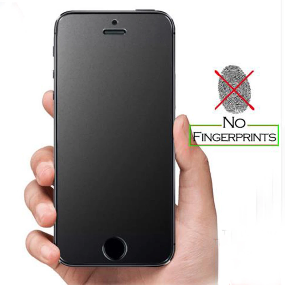 Tempered Glass Screen Protector for iPhone 5 Matte Screen Film No Fingerprint Protective Frosted Film for iphone 5S Screen Guard|tempered glass screen protector|glass screen protector - AliExpress