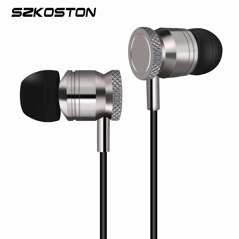 

High-quality In-Ear 1.2m Wired Earphones Metal Earphone 3D Stereo with Noise reduce reduction Earphone For Cellphone mp3 ipad PC