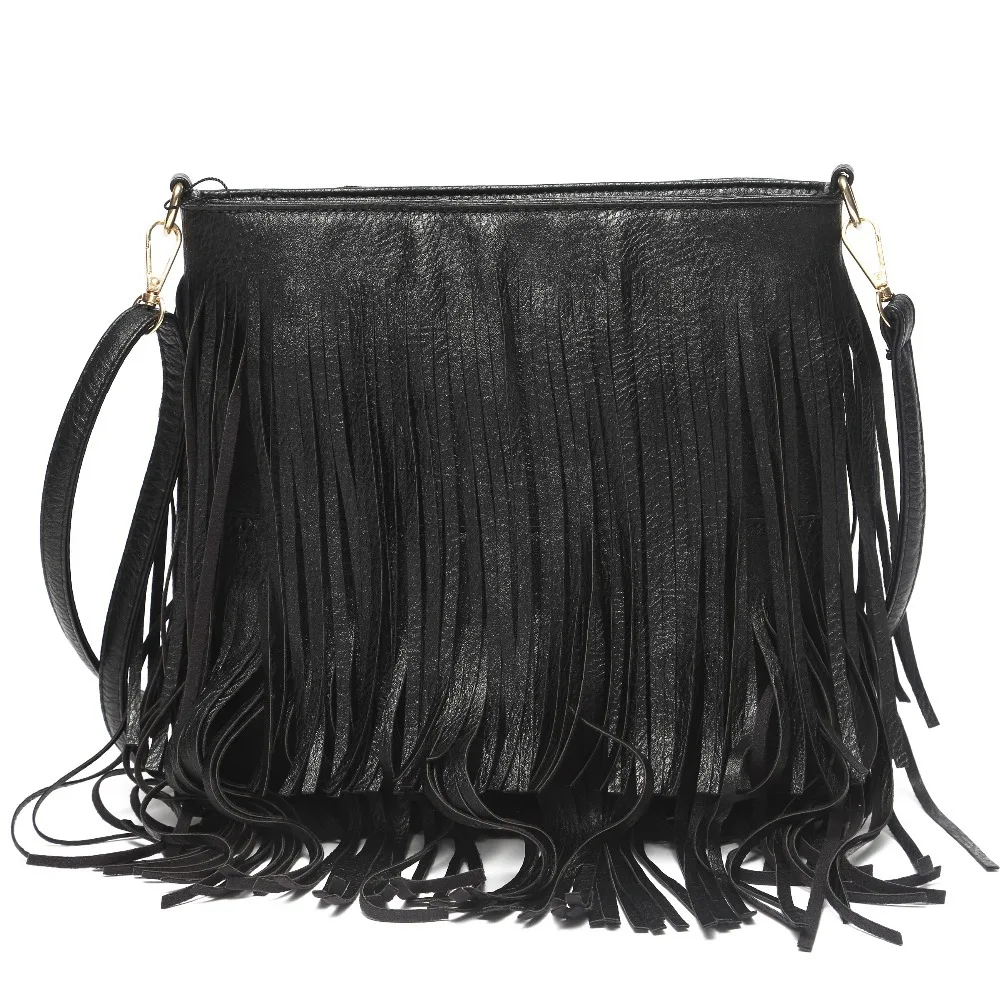 2017 summer women fringe tassel bag shoulder bags fashion motocycle