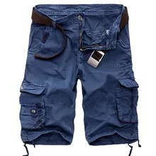 Мужские короткие свободные брюки, повседневные, камуфляжные, с принтом, удобные, летние, много карманов, хлопок, комбинезоны размера плюс, шорты 29-40