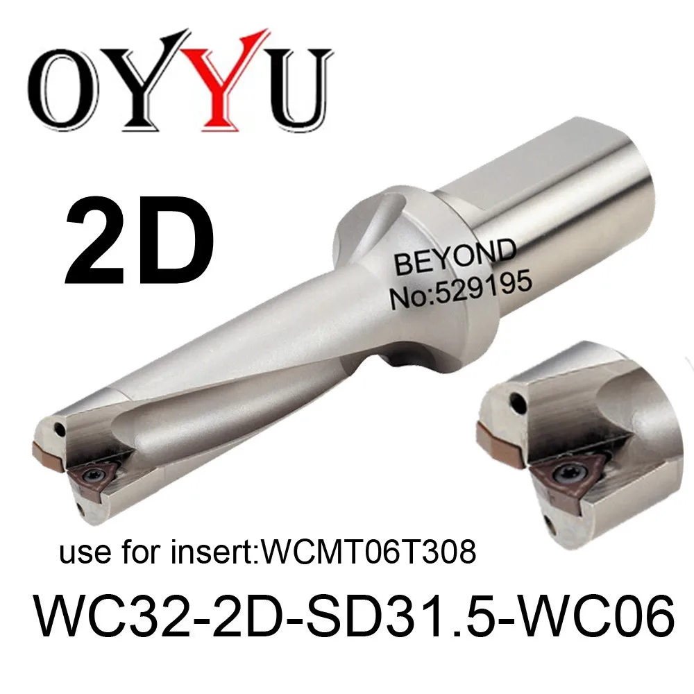 

WC32-2D-SD31.5-WC06, WC indexable insert drill U Drilling Shallow Hole indexable insert drills,Cooling hole,original factory