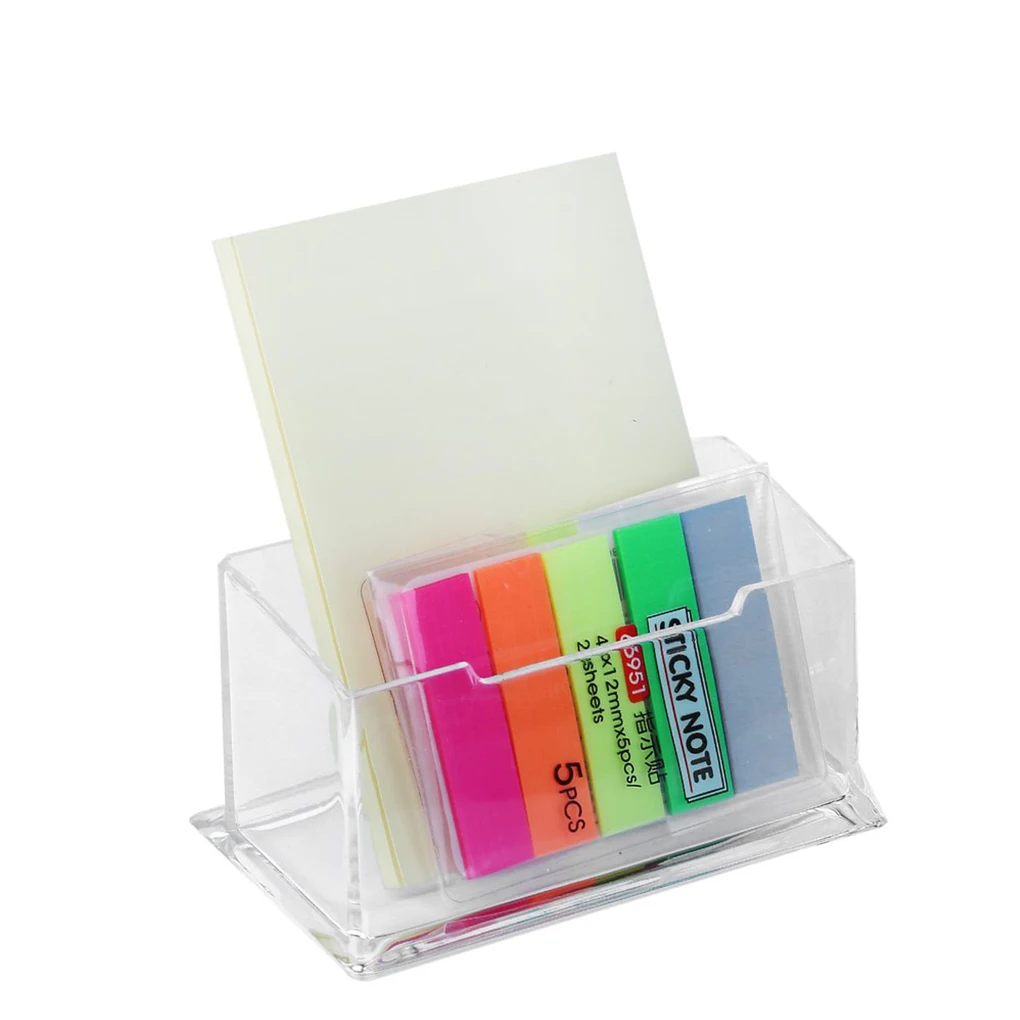 Durable Clear Desktop Business Card Holder Display Stand Acrylic