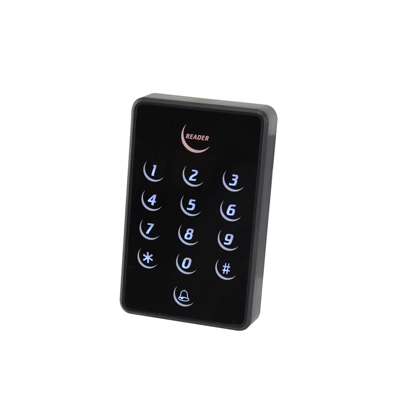 

Control card readers ID IC chip black color touch keypad smart card rfid wiegand reader 12V