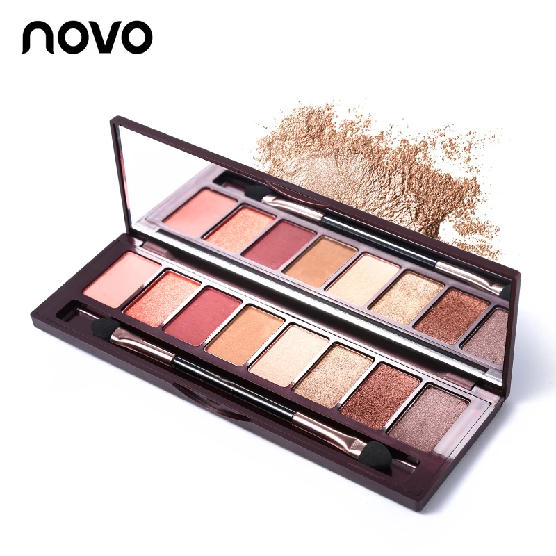 

The New 10 Color Matte Shimmer Makeup Red Wine Eyeshadow Palette Waterproof Eye Shadow Powder Silky Texture Cosmetics