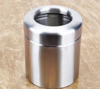 

Kitchen Dining bar Table Decoration Accessories 1.5 L stainless steel cylinder roll paper Tissue canister Boxes free shipping