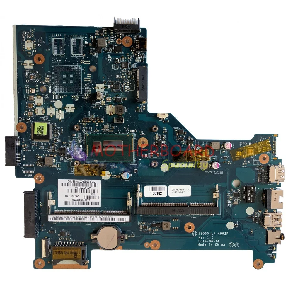 Vieruodis для ноутбука HP PAVILION 15-R материнская плата с искусственным процессором ZSO50