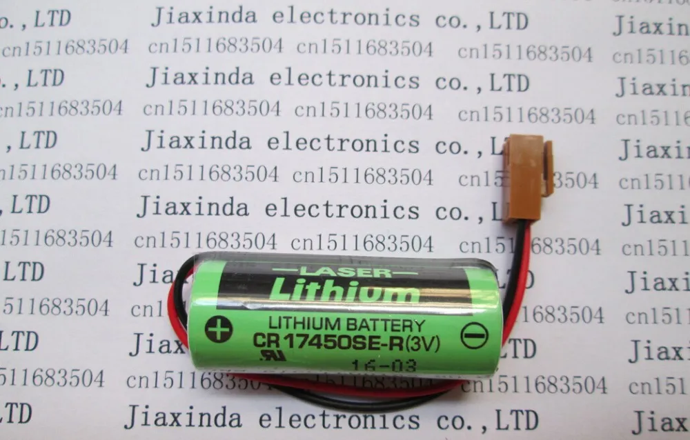 Jiaxinda Горячее предложение CR17450SE-R CR17450SE CR17450 17450 ЧПУ 3 V PLC Промышленный контроль литиевая батарея li-ion разъем для аккумулятора batterise