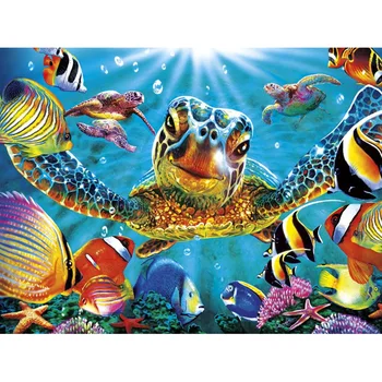 

Full square/Round drill Diamond embroidery Sea turtle 5D DIY diamond Painting Cross Stitch Rhinestone Mosaic E09