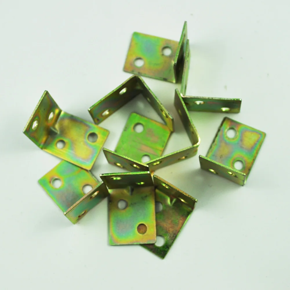 10 Pcs 25x25x16mm 90 Degree Metal Right Angle Bracket Shelf Support