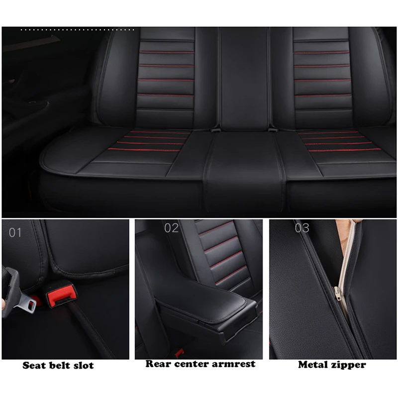 KADULEE pu leather universal car seat cover for Ssangyong all model Actyon korando Kyron Tivolan Re