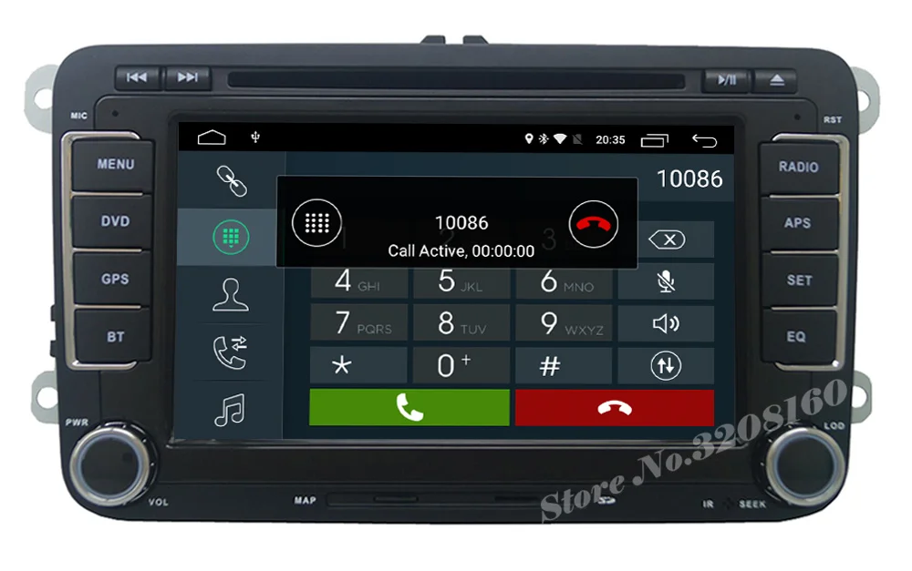 Cheap MAX HD 1024*600 2G+16G Android 6.0 Car DVD Player for VW Passat B6 CC JETTA Tiguan Skoda Golf with Radio BT swc GPS map 4G WIFI 7