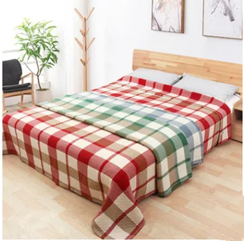 

New 2019 Blanket - 1piece 200*230cm Cotton Throw Blanket Three Layers Gauze Brand Blanket Adult Super Soft Star Blankets