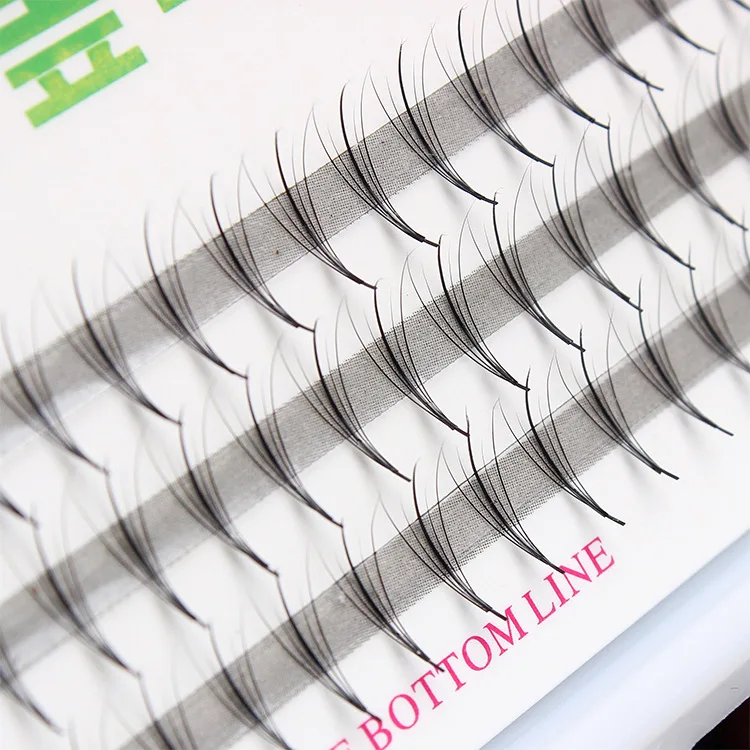 

High quality5D Ultra Soft New Individual Mink Eyelash Flat hair Extension 60pcs Knot Free Cluster Eye Lashes Natural Makeup Tool