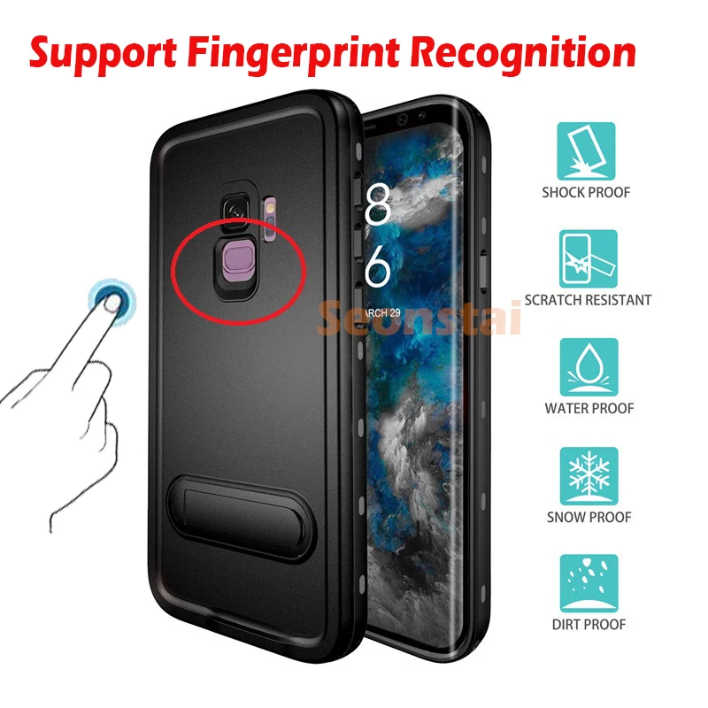 Чехол для телефона спорта на открытом воздухе Samsung S10 S9 S8 Plus водонепроницаемые