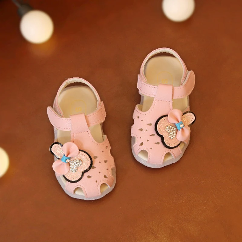 Sandals Kids Summer Beach Shoes Outdoor Girls Sandals Cover Toe Hollow Out Children Sandals Baby Shoes 2019 Girls Pink Shoes