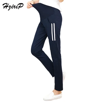 

HziriP Autumn Winter Maternity Pants Pregnant Women Trousers Elastic Waist Legging Maternity Clothes Casual Abdominal Pregnancy